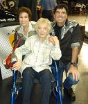 Jean Shepard and Ron Harman on June 1, 2015, at a Larry's Country Diner taping